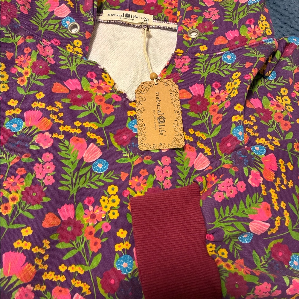 Floral Oversized Hoodie - Picture 2 of 8